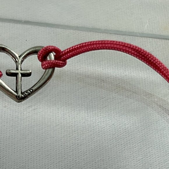 Lot 8 Corded Beaded Bohemian Bracelets Layering Family Cross Heart Tree Shells - Picture 14 of 15